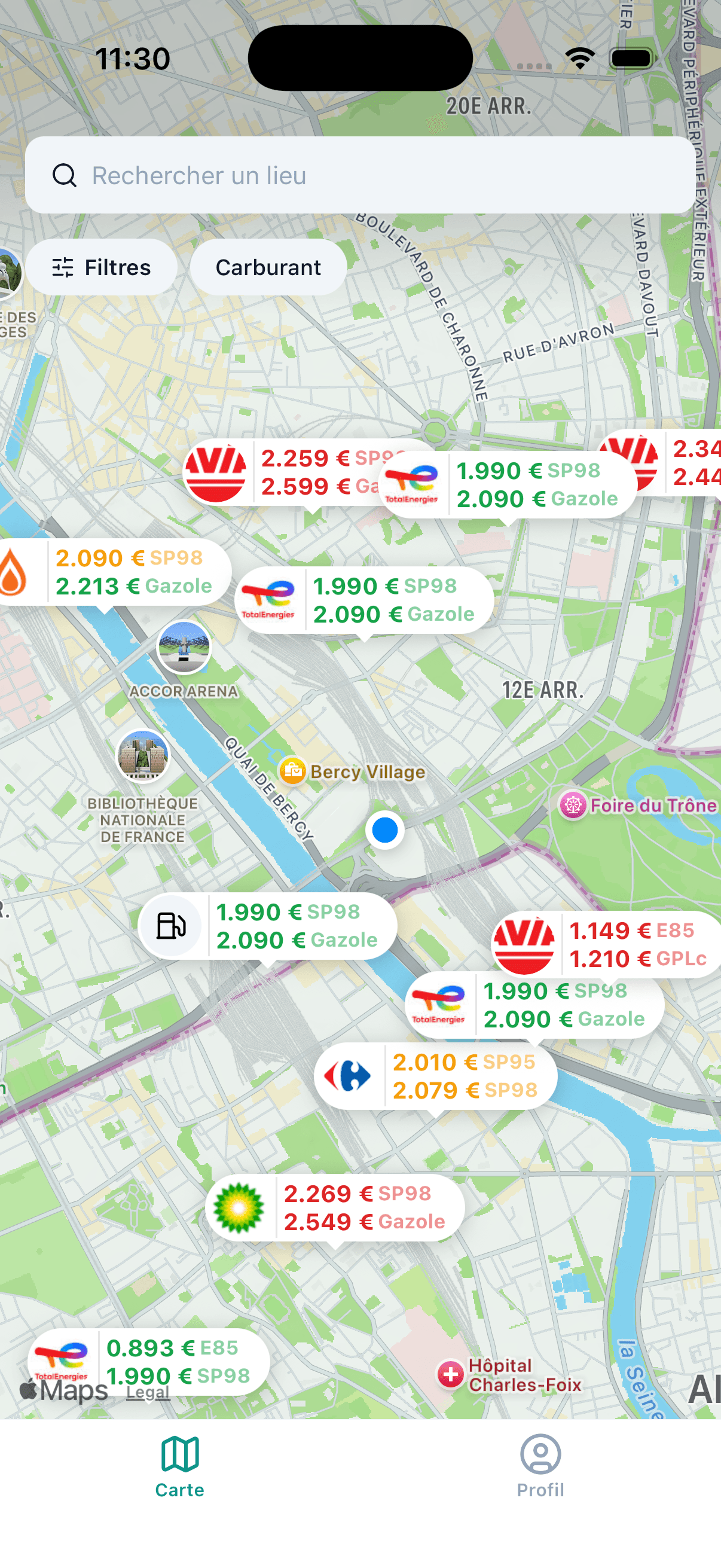 Apercu de l'application Pleno